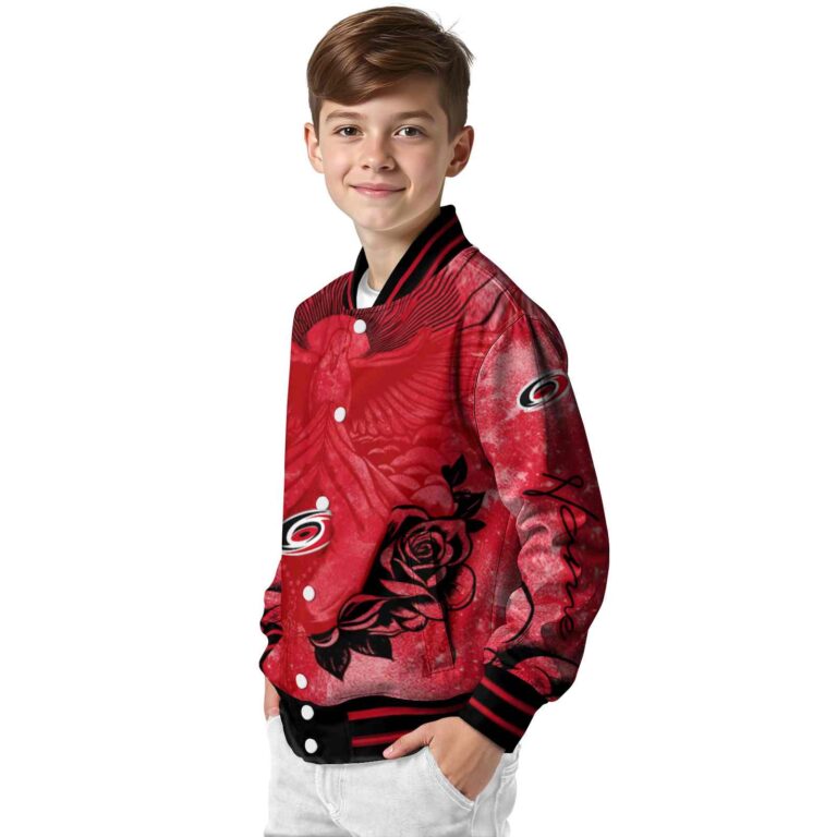 customized carolina hurricanes praying hands red jacket trendy