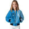customized carolina panthers wave patterns blue jacket top rated