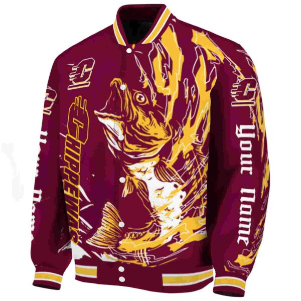 customized central michigan chippewas fishing passion maroon white jacket best selling