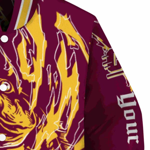 customized central michigan chippewas fishing passion maroon white jacket premium grade