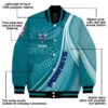 customized charlotte hornets wave patterns teal jacket new arrival