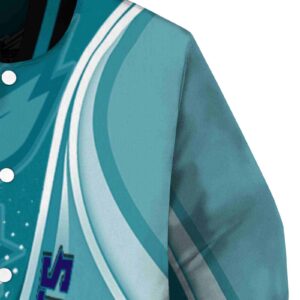 customized charlotte hornets wave patterns teal jacket premium grade