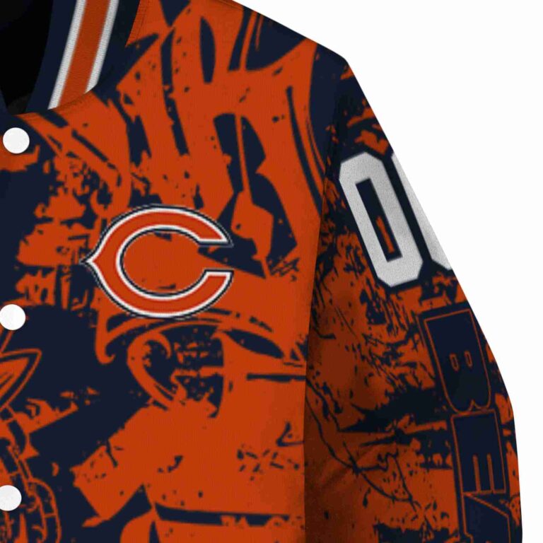 customized chicago bears fishing art blue jacket premium grade