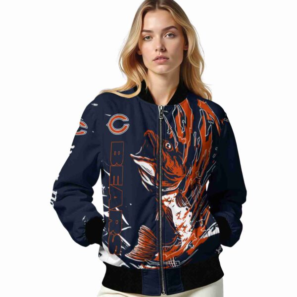 customized chicago bears fishing passion blue white jacket latest model