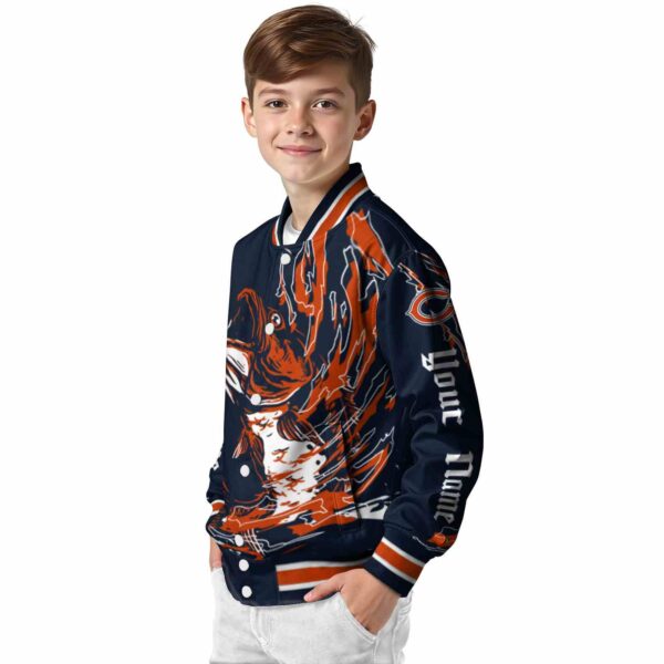customized chicago bears fishing passion blue white jacket trendy