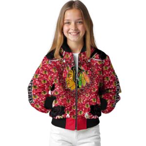 customized chicago blackhawks heart explosion red jacket top rated