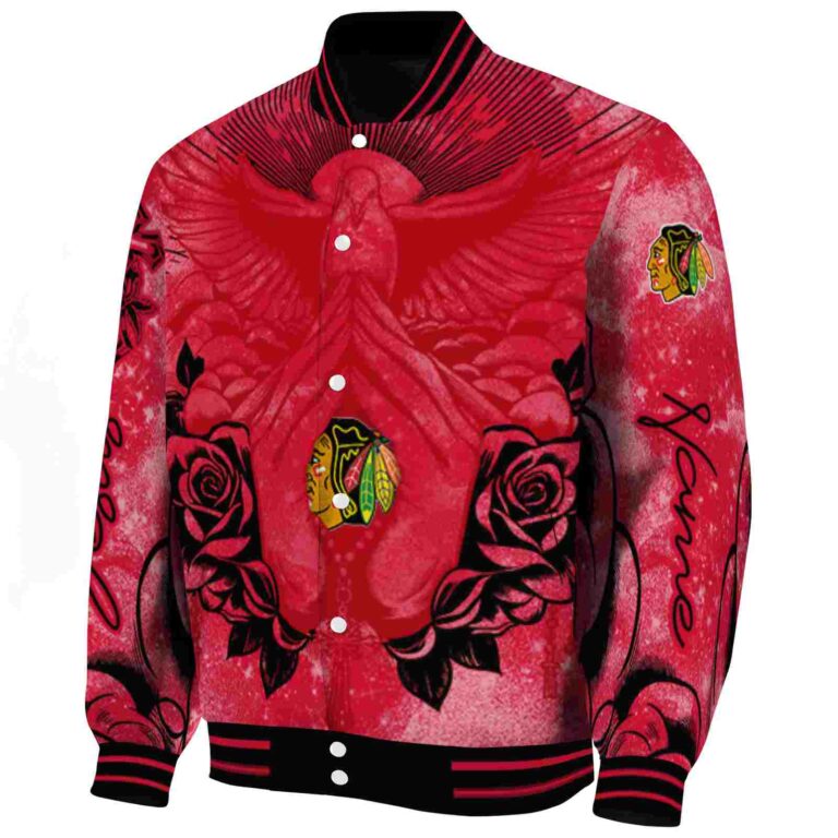 customized chicago blackhawks praying hands red jacket best selling
