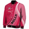 customized chicago bulls wave patterns red jacket best selling