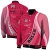 customized chicago bulls wave patterns red jacket fashion forward