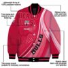 customized chicago bulls wave patterns red jacket new arrival