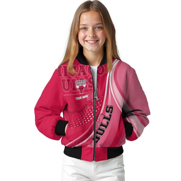 customized chicago bulls wave patterns red jacket top rated
