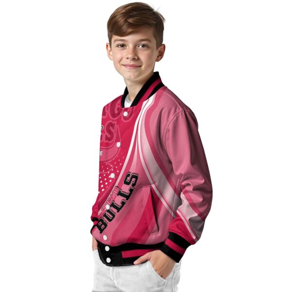 customized chicago bulls wave patterns red jacket trendy