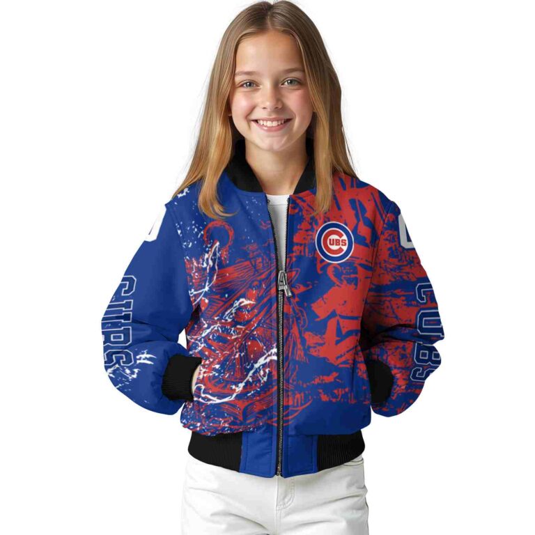 customized chicago cubs fishing art blue jacket top rated