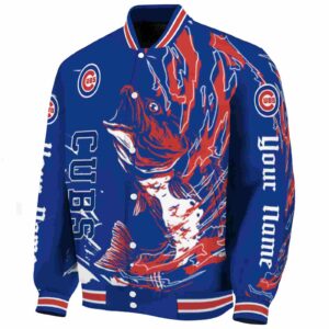 customized chicago cubs fishing passion blue white jacket best selling
