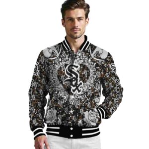 customized chicago white sox heart explosion black jacket high quality
