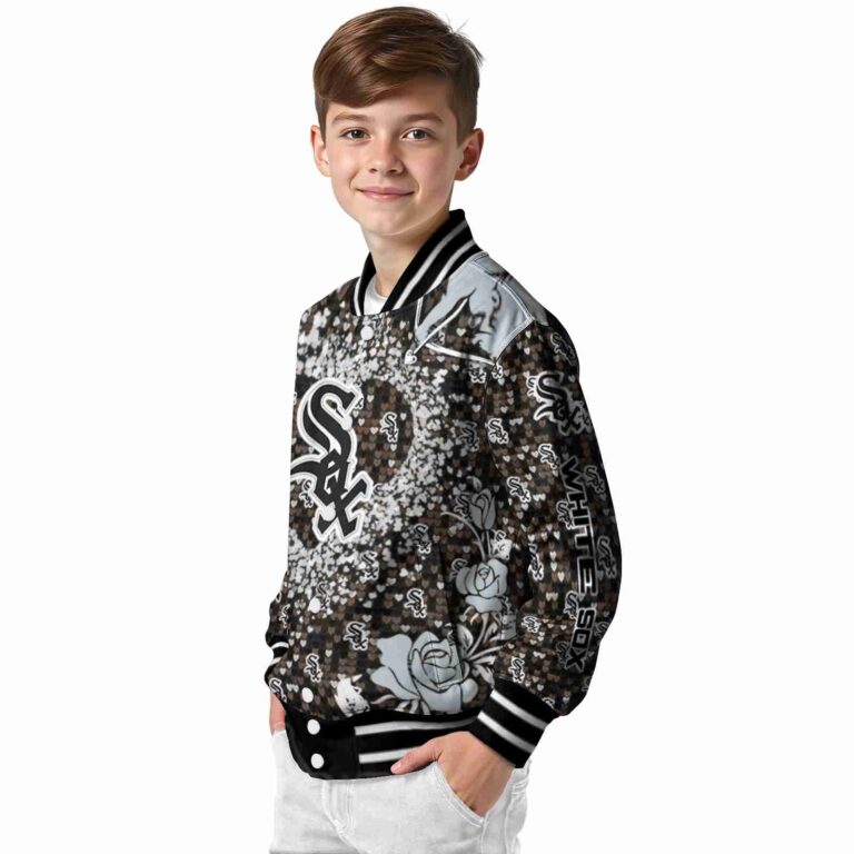 customized chicago white sox heart explosion black jacket trendy