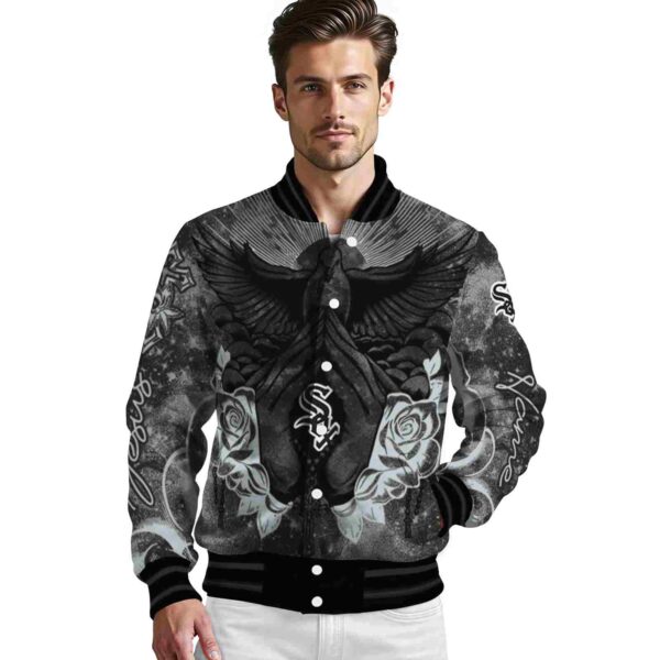 customized chicago white sox praying hands black jacket high quality