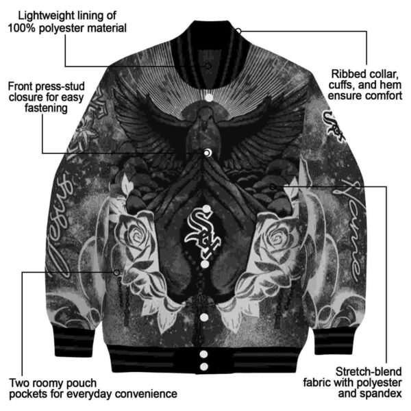 customized chicago white sox praying hands black jacket new arrival