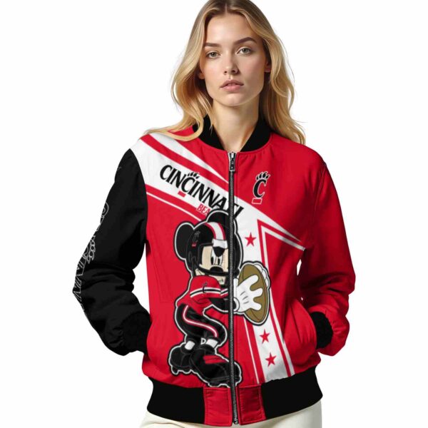 customized cincinnati bearcats mickey football red white jacket latest model