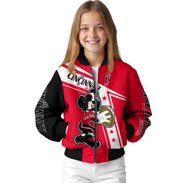 customized cincinnati bearcats mickey football red white jacket top rated
