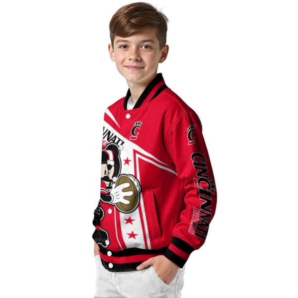 customized cincinnati bearcats mickey football red white jacket trendy