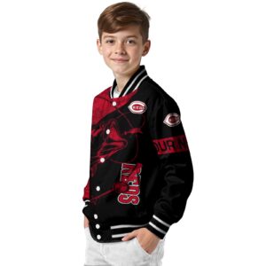 customized cincinnati reds fishing rod black jacket trendy