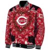 customized cincinnati reds heart explosion red jacket best selling