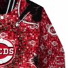 customized cincinnati reds heart explosion red jacket premium grade