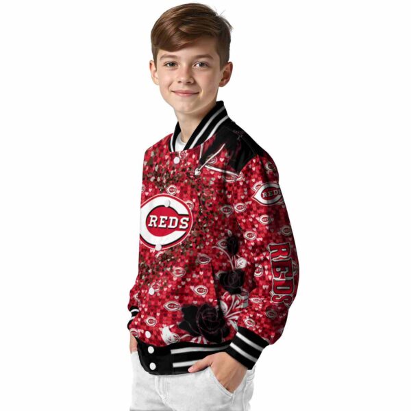 customized cincinnati reds heart explosion red jacket trendy