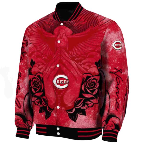customized cincinnati reds praying hands red jacket best selling