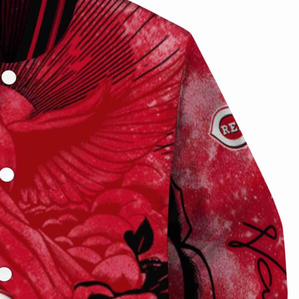 customized cincinnati reds praying hands red jacket premium grade