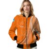 customized clemson tigers wave patterns orange jacket latest model