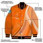 customized clemson tigers wave patterns orange jacket best selling