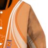 customized clemson tigers wave patterns orange jacket premium grade