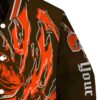 customized cleveland browns fishing passion brown white jacket premium grade