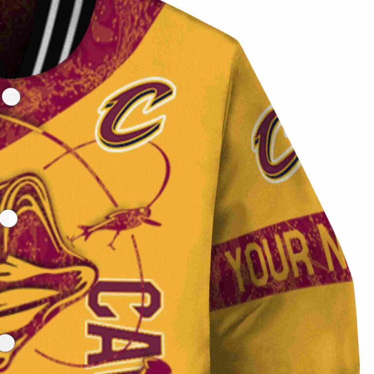 customized cleveland cavaliers fishing rod gold jacket premium grade