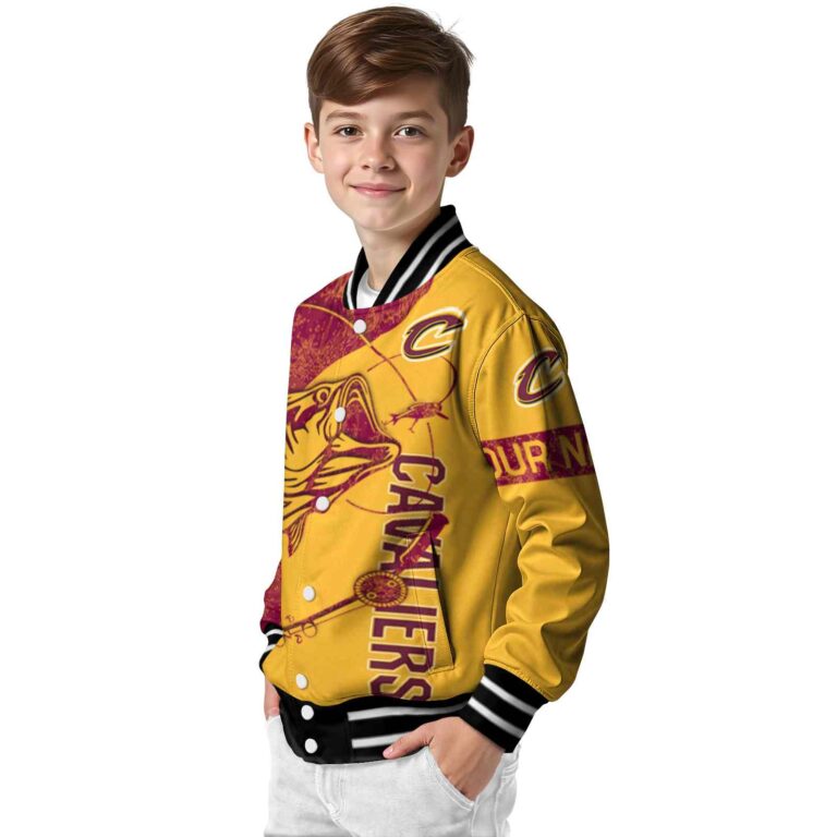 customized cleveland cavaliers fishing rod gold jacket trendy