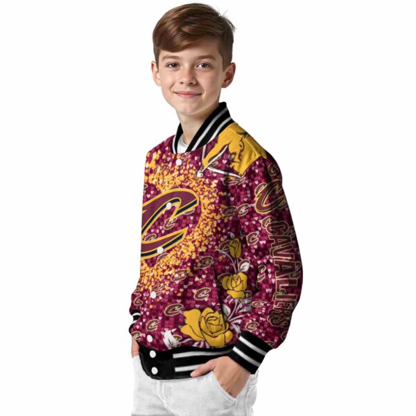 customized cleveland cavaliers heart explosion wine jacket trendy