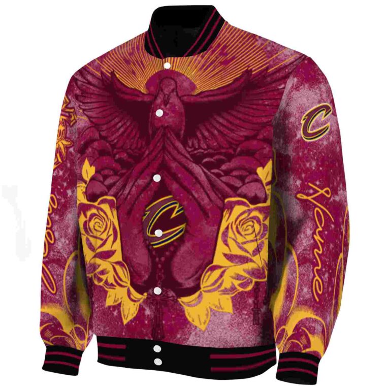 customized cleveland cavaliers praying hands wine jacket best selling
