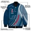 customized cleveland guardians wave patterns navy blue jacket new arrival