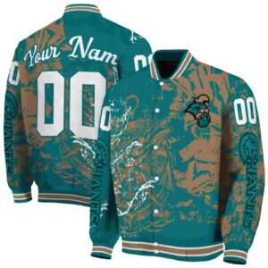 customized coastal carolina chanticleers fishing art green jacket fashion forward