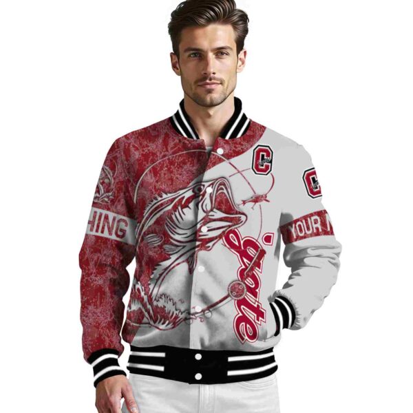 customized colgate raiders fishing rod gray jacket high quality
