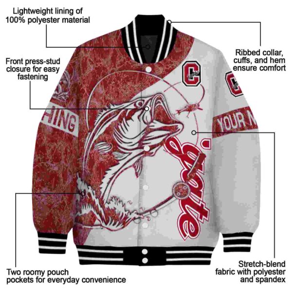 customized colgate raiders fishing rod gray jacket new arrival