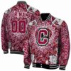customized colgate raiders heart explosion maroon jacket fashion forward