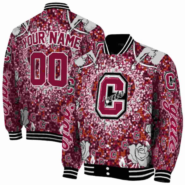 customized colgate raiders heart explosion maroon jacket fashion forward