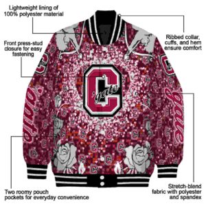 customized colgate raiders heart explosion maroon jacket new arrival