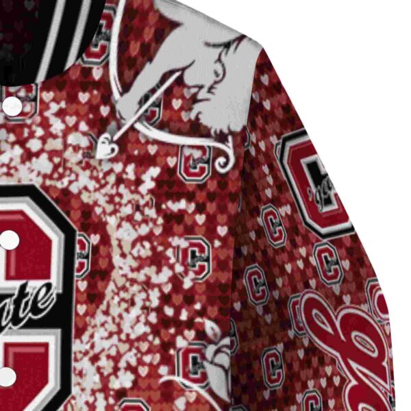 customized colgate raiders heart explosion maroon jacket premium grade