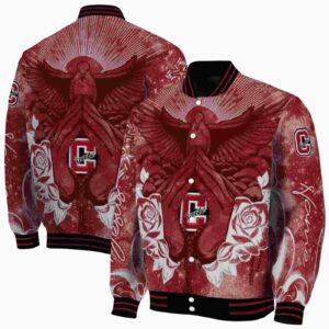 customized colgate raiders praying hands maroon jacket fashion forward
