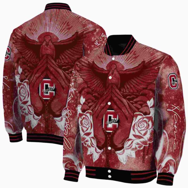 customized colgate raiders praying hands maroon jacket fashion forward