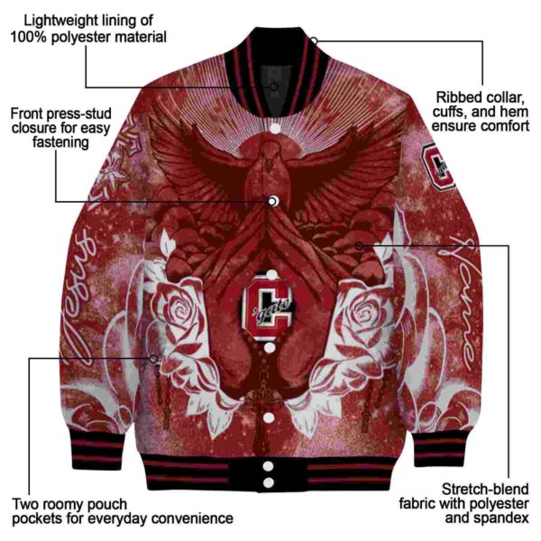 customized colgate raiders praying hands maroon jacket new arrival